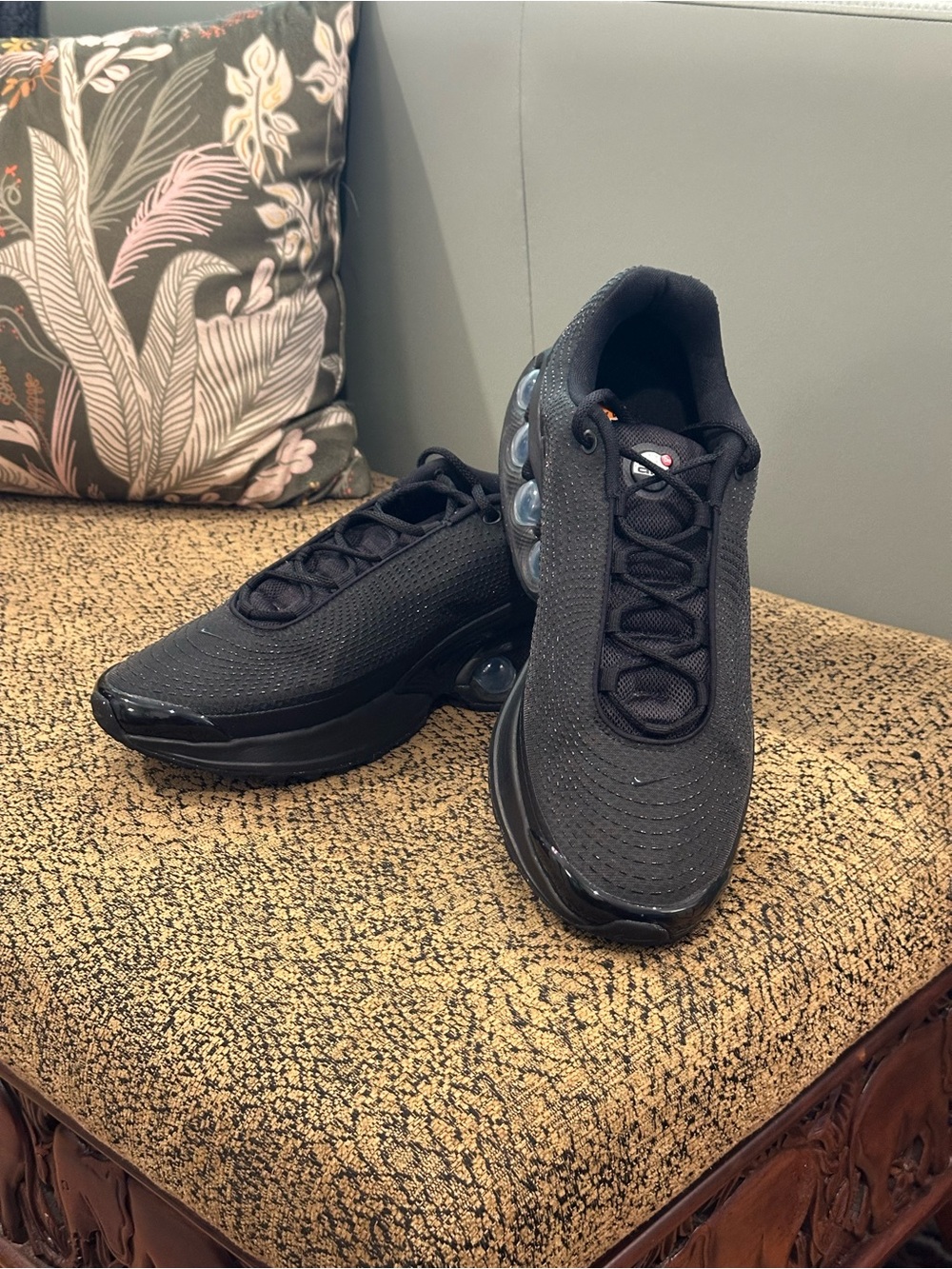 Nike Air Max Dn Black/Metallic Black Men's  Running Sneakers Size 14
